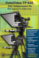 ? DataVideo TP-650 - ENG Promter Teleprompter für ENG Kamera Tv-Video Cam ✅ NEU