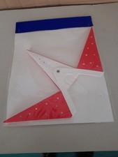 DDR Adventsstern Weihnachtsstern Sebnitz rot-weiß, 42 cm  3-D Papier neu! OVP!