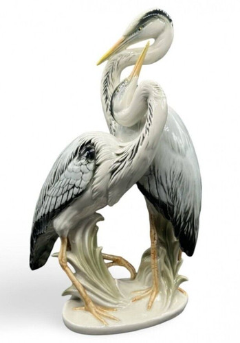 Antike karl ens vögel reiher - antike,