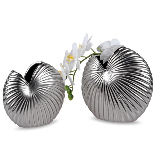 Formano vase mattsilber blumen - formano,