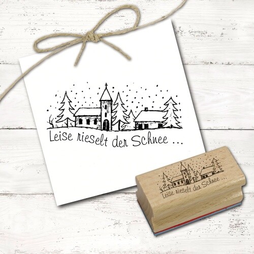 Motivstempel winter stadt - motivstempel,