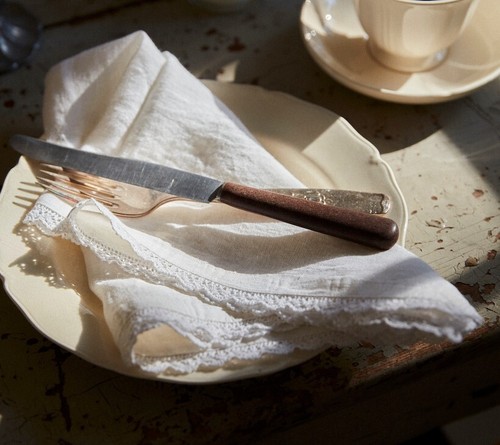 Stoffserviette deckchen mit - deckchen,