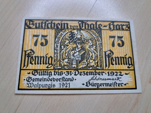 Notgeld thale inflationsgeld - thale,
