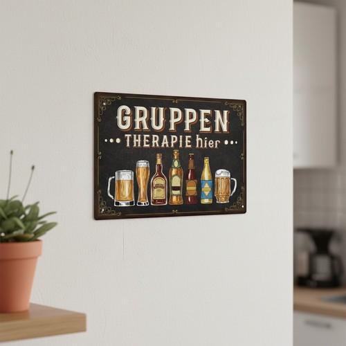 Metallschild bier whisky - metallschild,