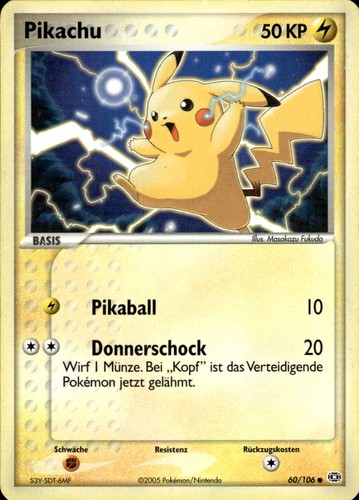Pokemon tcg pikachu smaragd - tcg,