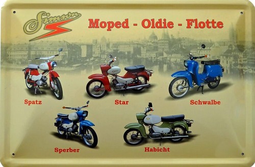 Blechschild simson flotte - simson,
