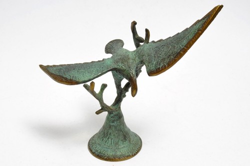 Bronze vogel figur mini - bronze,