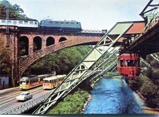 Ak Schwebebahn Wuppertal an