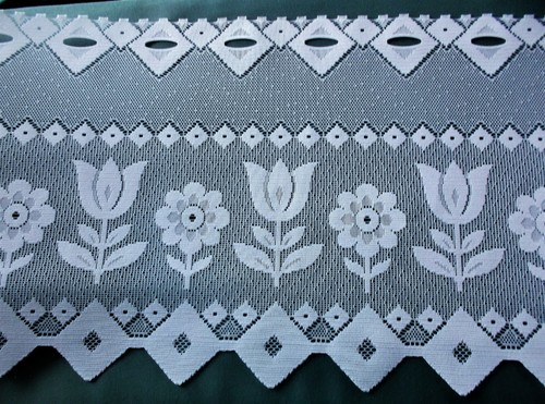 Scheibengardine blumen rest - blumen,