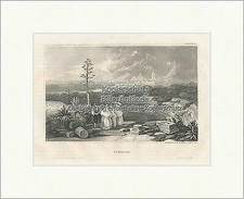 Ithalica Stahlstich Antike Spanien Römer Ruinen Corfinium Meyers Universum 0305