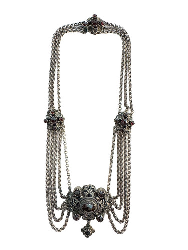 Kropfkette collier fünfreihig - collier,