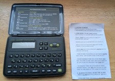 Travel Master Vintage Datenspeicher Taschenrechner mit Handbuch