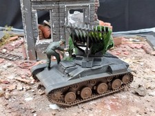 German Beute BM-8-24 Selfpropelled Rocket Launcher gebaut+gebrusht 1:35