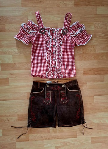Trachten lederhose und bluse - trachten,