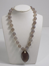 Vintage Designer Schmuck David Sigal Achat Collier Clipanhänger 925 er Silber