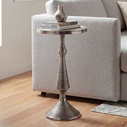 Beistelltisch alu silber 30cm - beistelltisch,