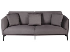 Sofa aus Samt beige / taupe