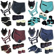 Reitset Kollektion "Nobile" Schabracke, Halfter, Fliegenhaube, Gamaschen u mehr