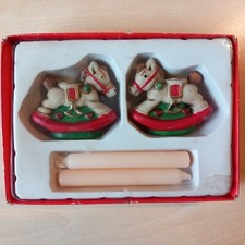 Schaukelpferde Nostalgie alt Kerzenhalter