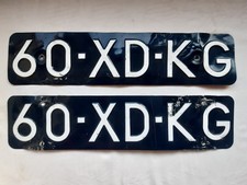 2x Alte Nummernschilder NL