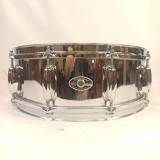 Slingerland 5x14 "# 142 10Lug Festival Chromstahl Schnarrtrommel Vintage 80s