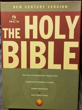 The Holy Bible, NCV, Burgundy Bonded Leather, Gold Edged Pages, Thomas Nelson