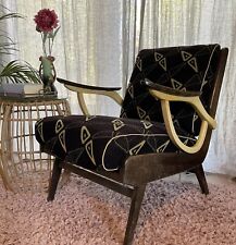 Rockabilly 50er 60er Lounge Chair Clubsessel Cocktail Sessel Original-Bezug!