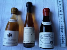 Miniaturflaschen Rotwein, Liqueur, Mercurey, Bourgogne Aligote, Schnapsflaschen