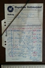 Wagenfeld Bettfedern Fabrik Ernst Scheland Bremen Brief Werbung Reklame   388