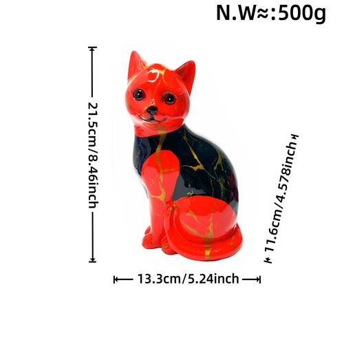 Deko katze skulptur - katze,