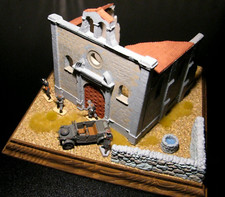 1:72 - 87 Gotische Kirchenruine (Nr.1) (Bausatz aus 4 unbemalte Teilen) Diorama