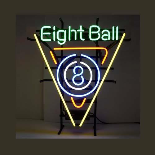 Acht billard neon sign - billard, 8