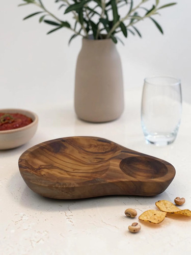 Olivenholz snackschale mit - olivenholz,