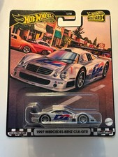  1/64 Mercedes-Benz CLK-GTR Mobil 1 silber/schwarz/blau Hot Wheels Boulevard