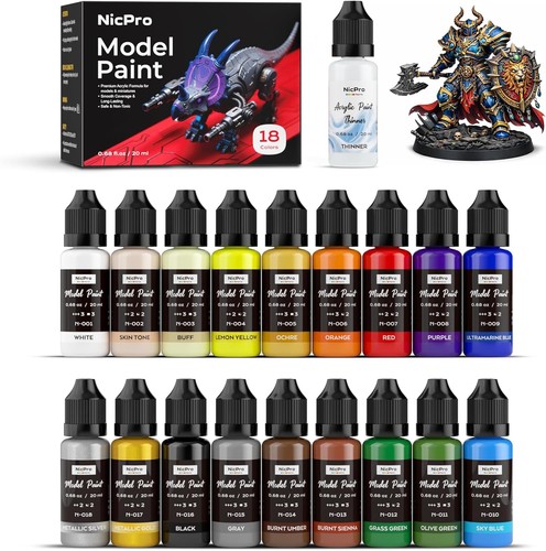 Nicpro modellbau acrylfarben - modellbau,