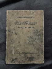 Buch Ersatzteilliste Zetor Radschlepper 1963