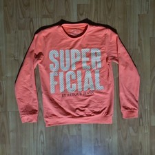 Mädchen Pullover 152 neon orange  Sweatshirt Super Ficial Retour Handcrafted