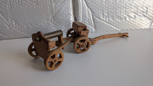 Modell lafette mit kanone - modell, und