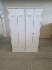 C+P Metallspind 2 Abteile schwarz-weiß-Trennung grau abschließbar