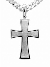 Herren halskette mit kreuz - mit,