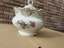 Weimar Porzellan - Bonboniere - Katharina Rose -  Blumen Goldrand Dose