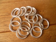 18 tlg. Set Gardinenringe, Gardinenzubehör ohne Klammer