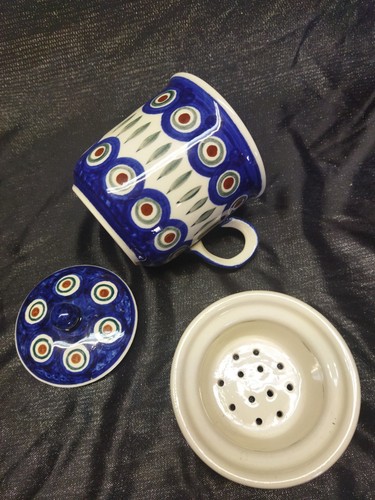 Bunzlau teetasse mit sieb - mit,