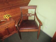 Schöner massiver Lehnstuhl, Esstischstuhl oder Chefschreibtischstuhl, Nr. 2.