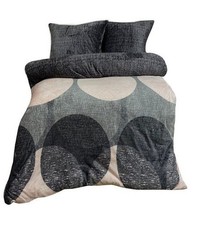 Winter Bettwäsche Teddy Plüsch Punkte rosa anthrazit Nicki Fleece Flauschig Warm