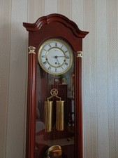 Wanduhr Pendeluhr Seilzug-Regulator Hermle mit Westminsterschlagwerk 
