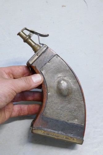 Altes pulverhorn pulverflasche - pulverhorn,