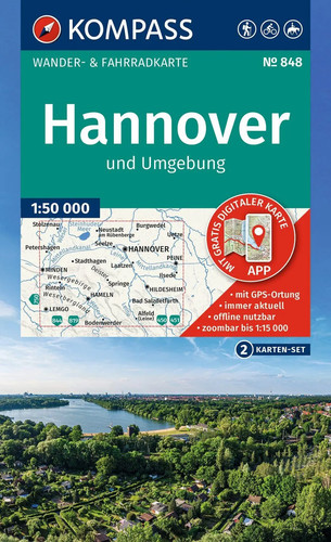 Kompass wanderkarten set 848 - kompass, wanderkarten-set