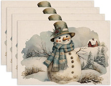 4er Set Platzsets Weihnachten