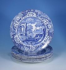Spode "Blue Italian" 6 Brotteller 15,7 cm.
